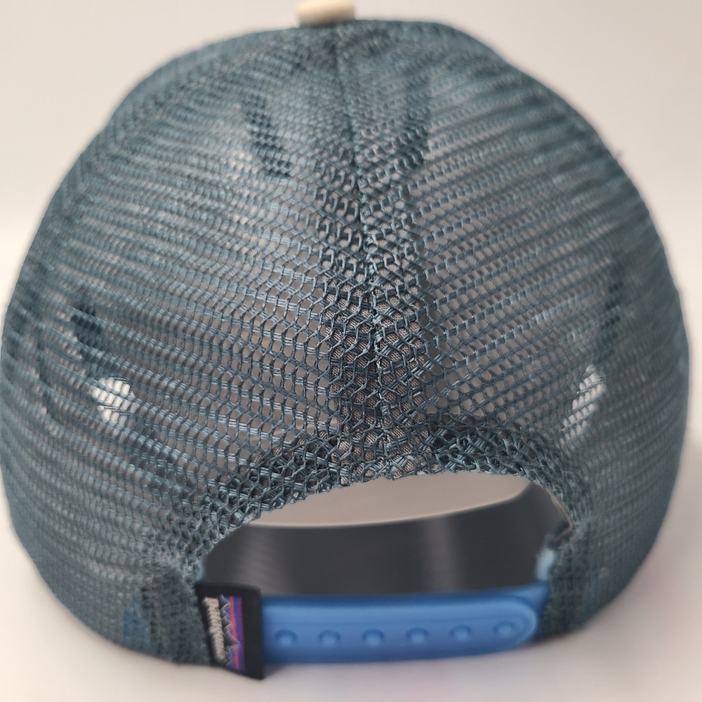 Patagonia Hat Snapback Trucker Mesh Blue White Live Simply Surf Car Logo Men - Picture 10 of 14